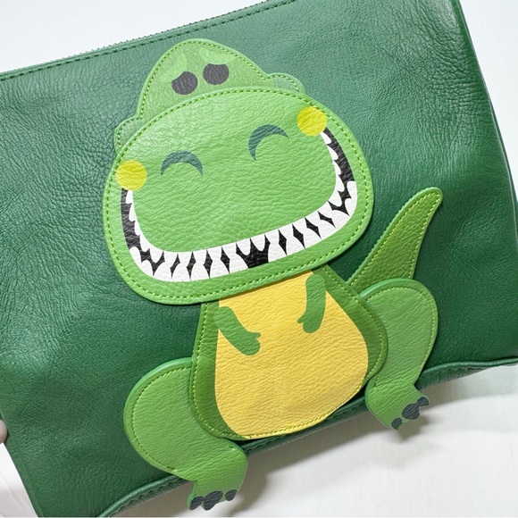 Disney Rex‎ Toy Story Pixar Loungefly Green Pouch Cosmetic Bag - Picture 6 of 10